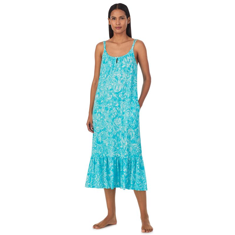 Lauren Ralph Lauren Cotton Jersey Double Strap Ballet Gown image number 3